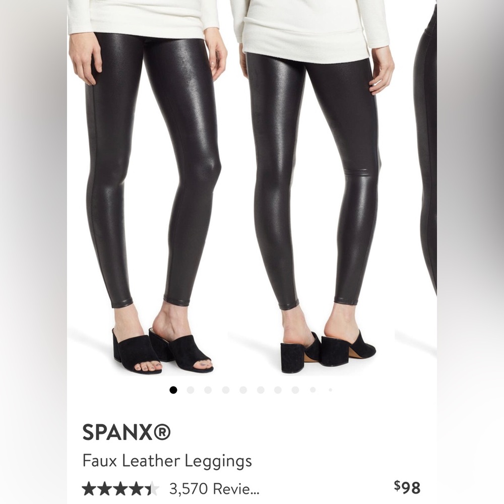 Spanx faux leather leggings